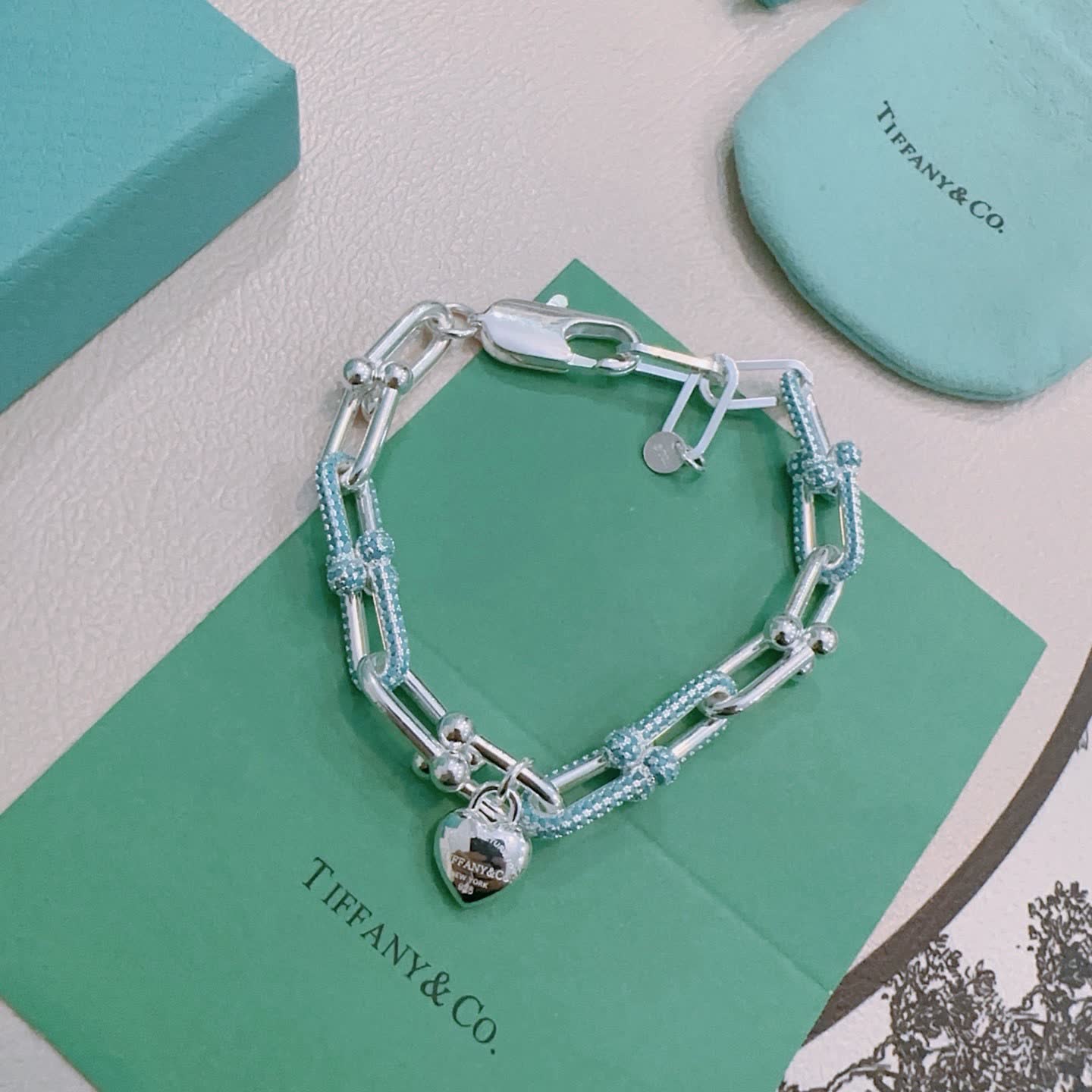 Tiffany & Co. Blue Box Charm Bracelet